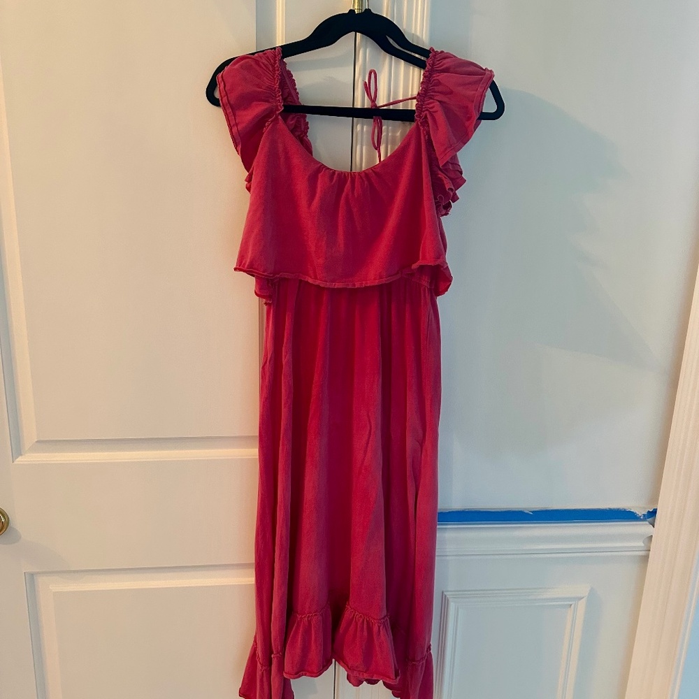 Anthropologie "Daily Practice" Washed midi dress- Small